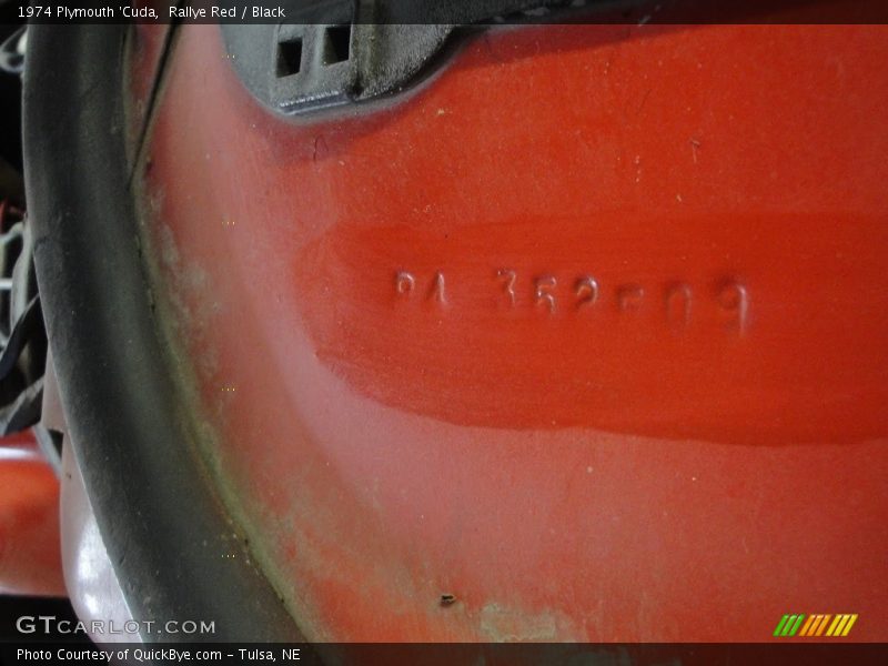 Rallye Red / Black 1974 Plymouth 'Cuda