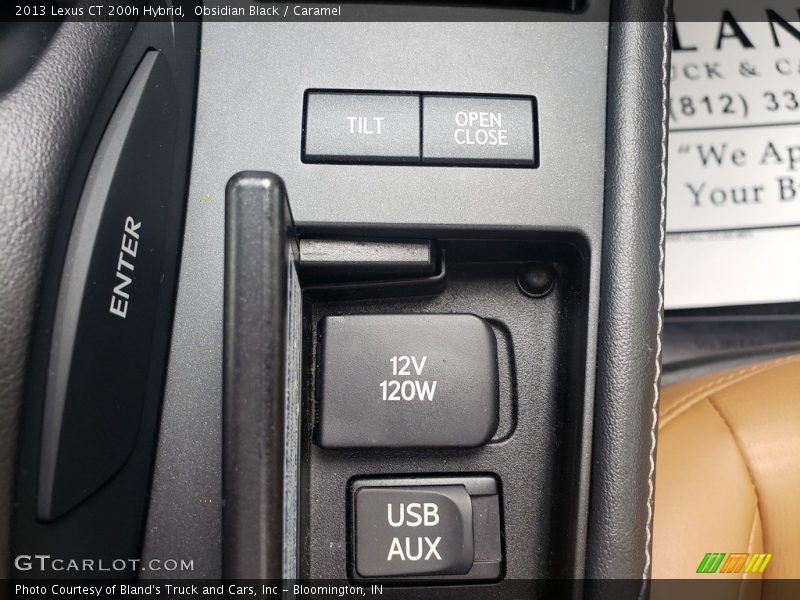 Obsidian Black / Caramel 2013 Lexus CT 200h Hybrid
