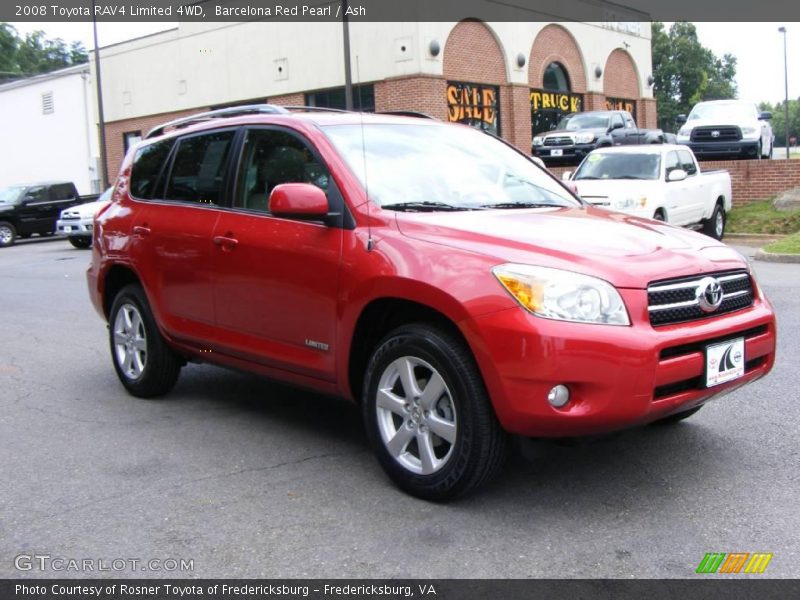 Barcelona Red Pearl / Ash 2008 Toyota RAV4 Limited 4WD