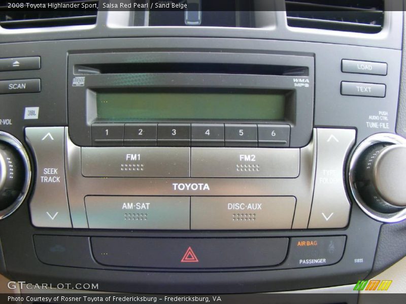Salsa Red Pearl / Sand Beige 2008 Toyota Highlander Sport