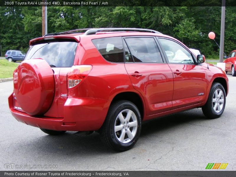 Barcelona Red Pearl / Ash 2008 Toyota RAV4 Limited 4WD