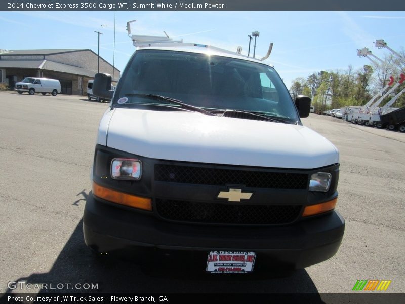 Summit White / Medium Pewter 2014 Chevrolet Express 3500 Cargo WT