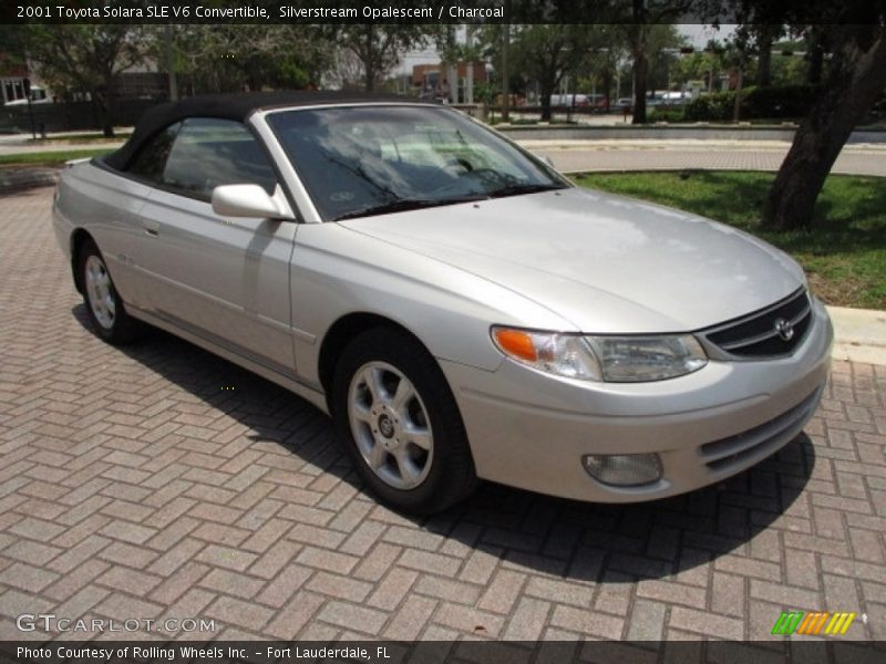 Silverstream Opalescent / Charcoal 2001 Toyota Solara SLE V6 Convertible