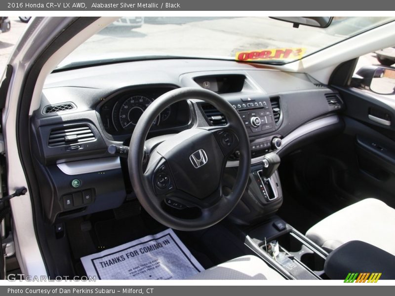 Alabaster Silver Metallic / Black 2016 Honda CR-V LX AWD