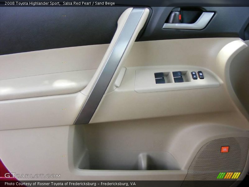 Salsa Red Pearl / Sand Beige 2008 Toyota Highlander Sport