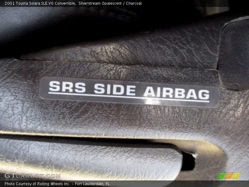 Silverstream Opalescent / Charcoal 2001 Toyota Solara SLE V6 Convertible