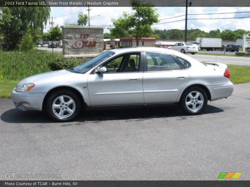 Silver Frost Metallic / Medium Graphite 2003 Ford Taurus SES