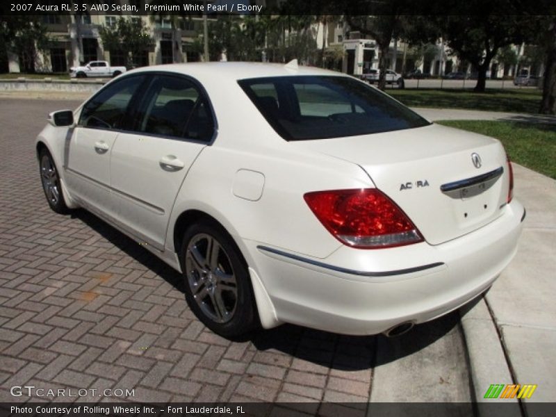 Premium White Pearl / Ebony 2007 Acura RL 3.5 AWD Sedan