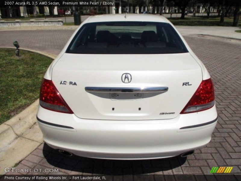 Premium White Pearl / Ebony 2007 Acura RL 3.5 AWD Sedan