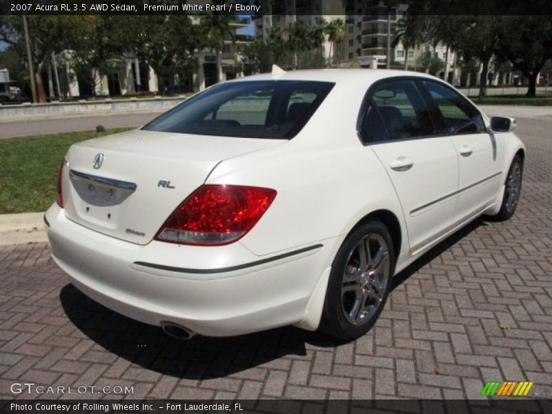 Premium White Pearl / Ebony 2007 Acura RL 3.5 AWD Sedan