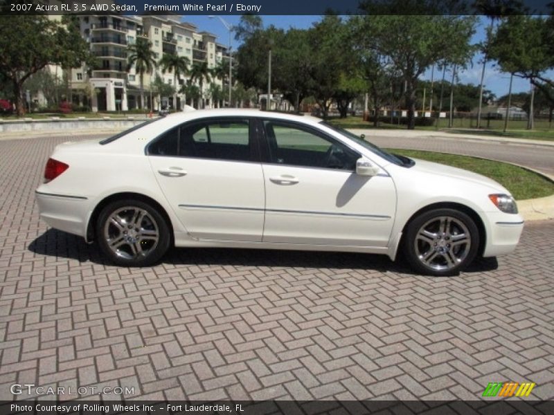 Premium White Pearl / Ebony 2007 Acura RL 3.5 AWD Sedan