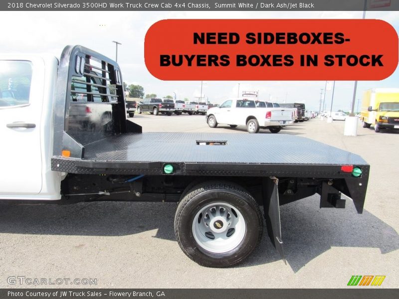 Summit White / Dark Ash/Jet Black 2018 Chevrolet Silverado 3500HD Work Truck Crew Cab 4x4 Chassis