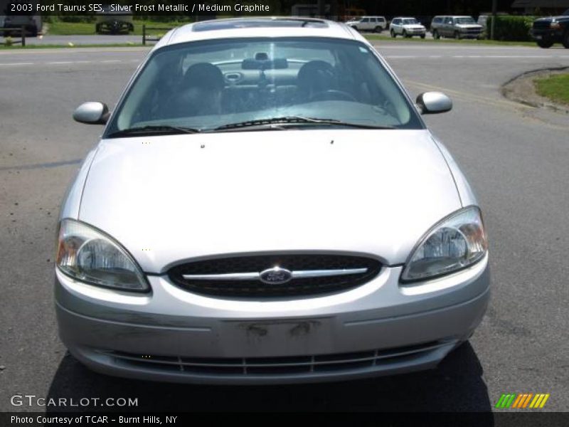 Silver Frost Metallic / Medium Graphite 2003 Ford Taurus SES