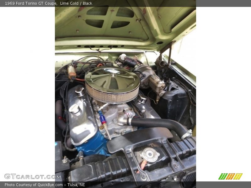 Lime Gold / Black 1969 Ford Torino GT Coupe