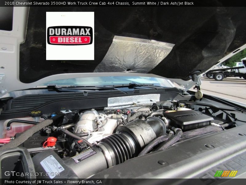 Summit White / Dark Ash/Jet Black 2018 Chevrolet Silverado 3500HD Work Truck Crew Cab 4x4 Chassis