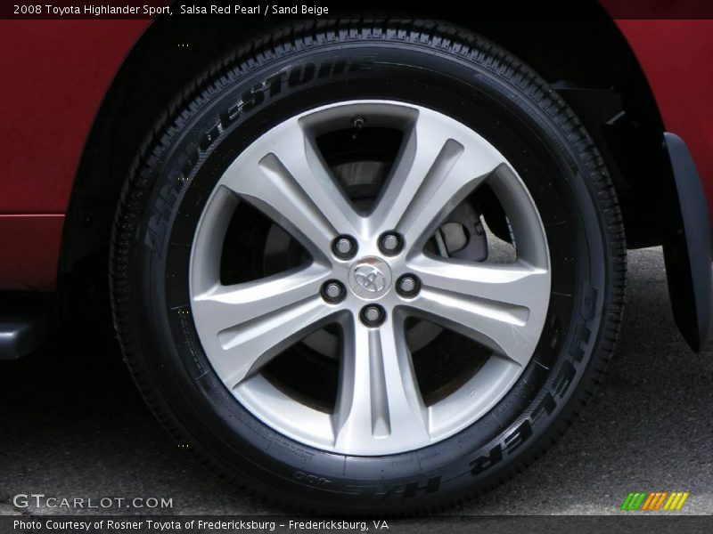 Salsa Red Pearl / Sand Beige 2008 Toyota Highlander Sport