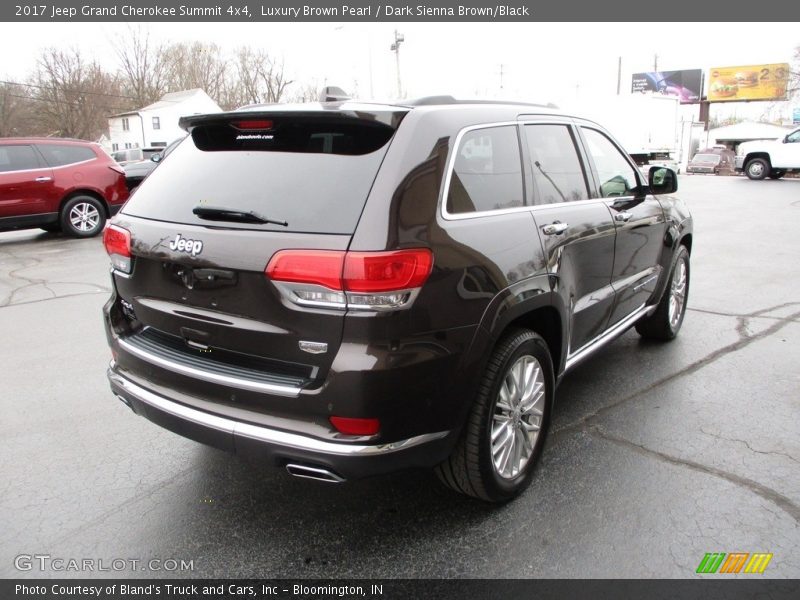 Luxury Brown Pearl / Dark Sienna Brown/Black 2017 Jeep Grand Cherokee Summit 4x4