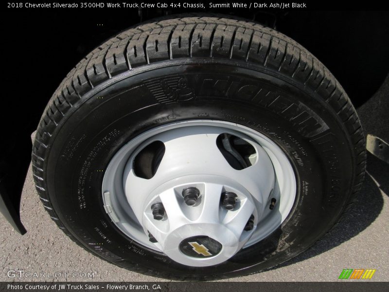 Summit White / Dark Ash/Jet Black 2018 Chevrolet Silverado 3500HD Work Truck Crew Cab 4x4 Chassis