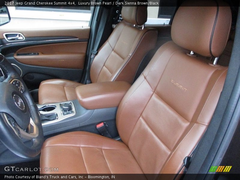Luxury Brown Pearl / Dark Sienna Brown/Black 2017 Jeep Grand Cherokee Summit 4x4