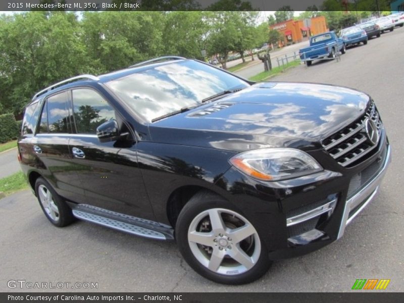 Black / Black 2015 Mercedes-Benz ML 350