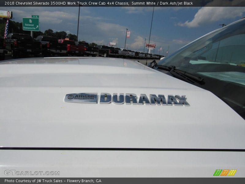 Summit White / Dark Ash/Jet Black 2018 Chevrolet Silverado 3500HD Work Truck Crew Cab 4x4 Chassis