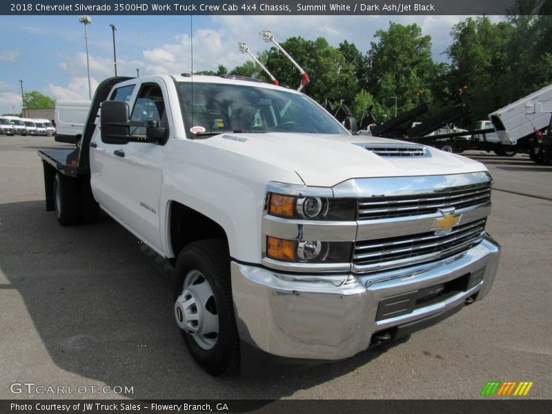 Summit White / Dark Ash/Jet Black 2018 Chevrolet Silverado 3500HD Work Truck Crew Cab 4x4 Chassis