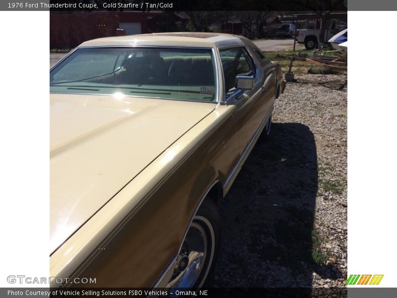 Gold Starfire / Tan/Gold 1976 Ford Thunderbird Coupe