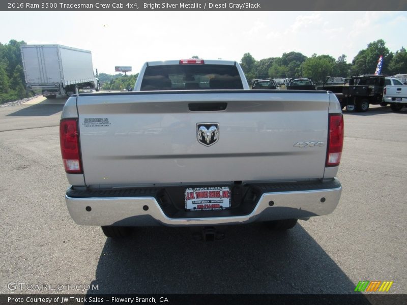 Bright Silver Metallic / Diesel Gray/Black 2016 Ram 3500 Tradesman Crew Cab 4x4