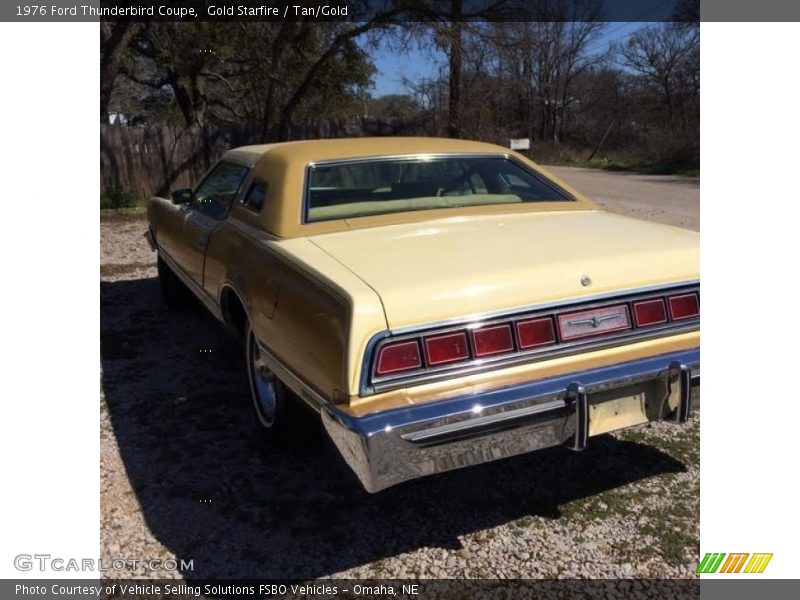 Gold Starfire / Tan/Gold 1976 Ford Thunderbird Coupe