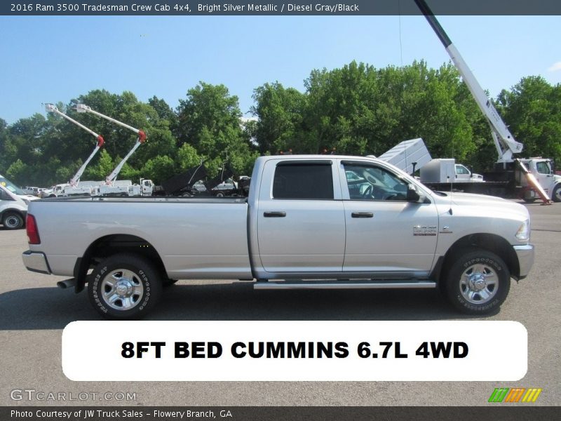 Bright Silver Metallic / Diesel Gray/Black 2016 Ram 3500 Tradesman Crew Cab 4x4