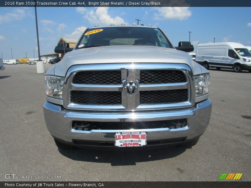 Bright Silver Metallic / Diesel Gray/Black 2016 Ram 3500 Tradesman Crew Cab 4x4