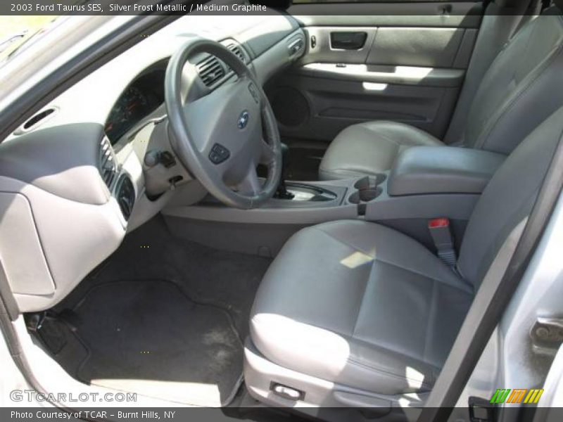 Silver Frost Metallic / Medium Graphite 2003 Ford Taurus SES