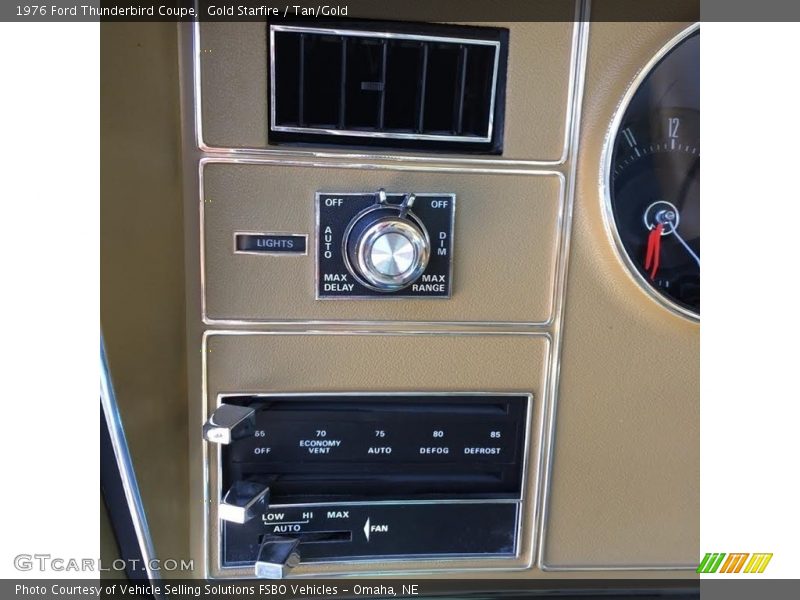 Controls of 1976 Thunderbird Coupe