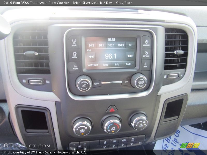 Bright Silver Metallic / Diesel Gray/Black 2016 Ram 3500 Tradesman Crew Cab 4x4