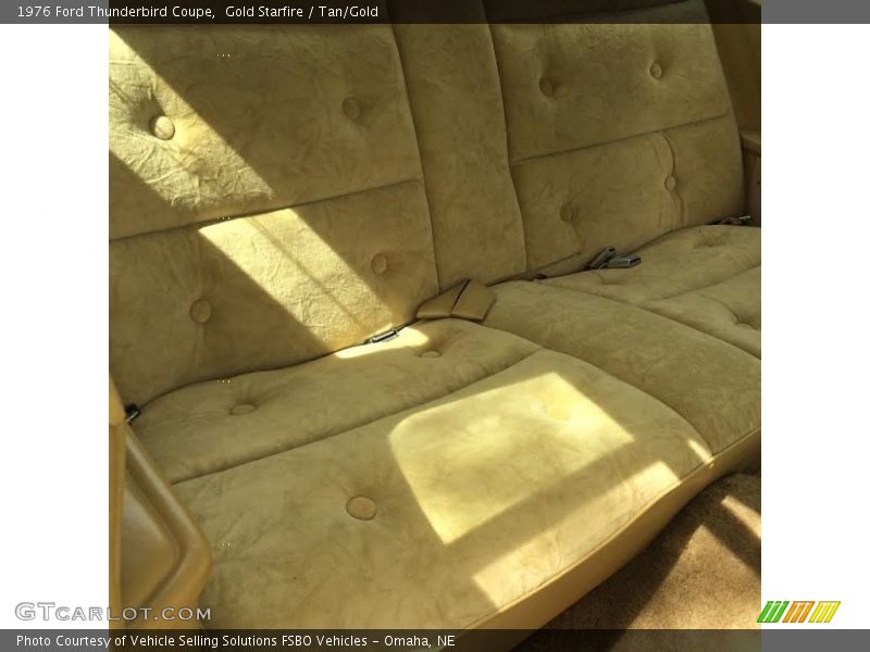 Rear Seat of 1976 Thunderbird Coupe