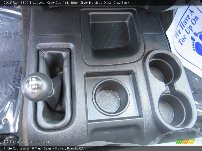 Bright Silver Metallic / Diesel Gray/Black 2016 Ram 3500 Tradesman Crew Cab 4x4