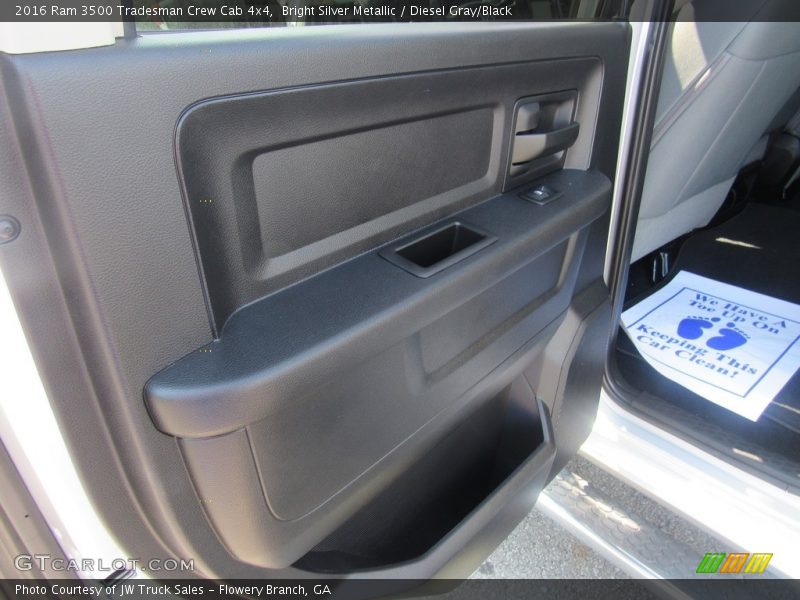 Bright Silver Metallic / Diesel Gray/Black 2016 Ram 3500 Tradesman Crew Cab 4x4