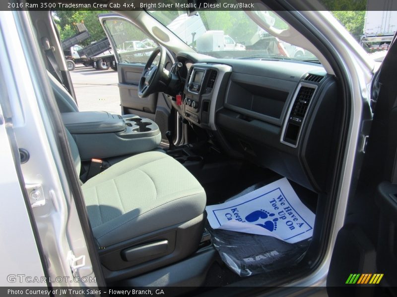 Bright Silver Metallic / Diesel Gray/Black 2016 Ram 3500 Tradesman Crew Cab 4x4