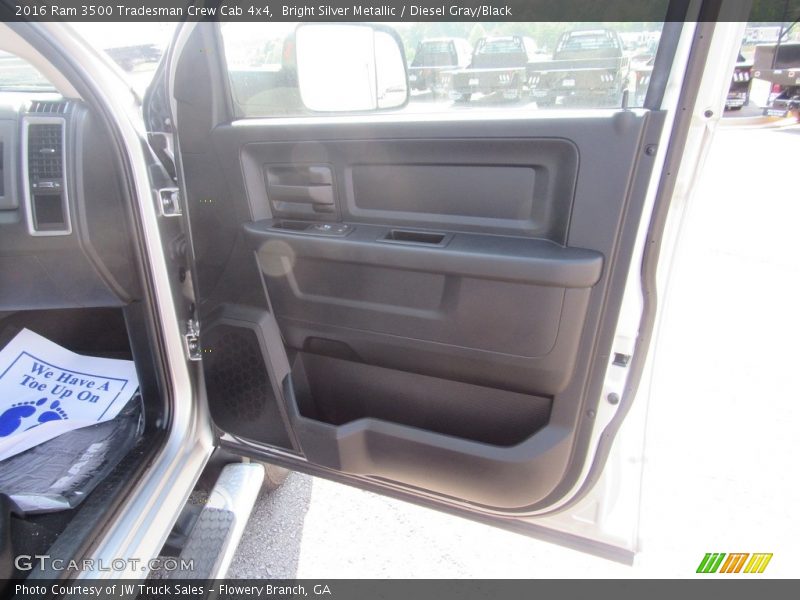 Bright Silver Metallic / Diesel Gray/Black 2016 Ram 3500 Tradesman Crew Cab 4x4