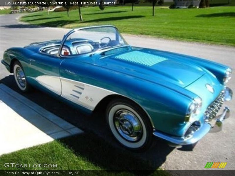 Front 3/4 View of 1958 Corvette Convertible