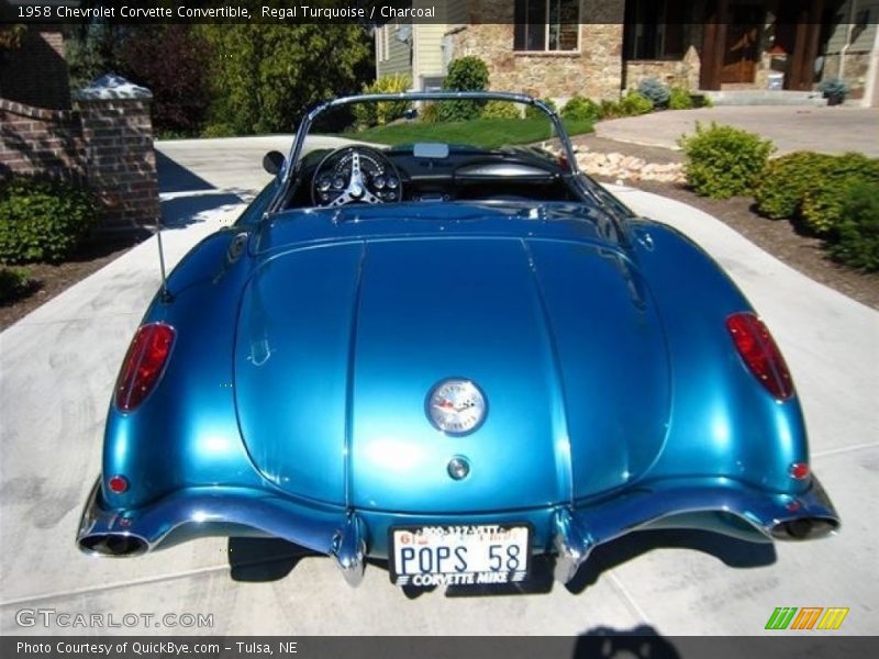 Regal Turquoise / Charcoal 1958 Chevrolet Corvette Convertible