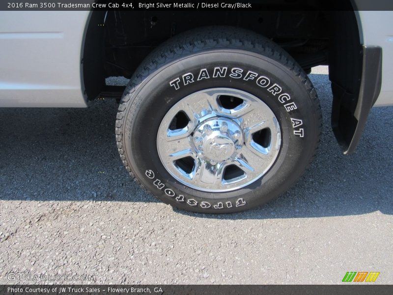 Bright Silver Metallic / Diesel Gray/Black 2016 Ram 3500 Tradesman Crew Cab 4x4