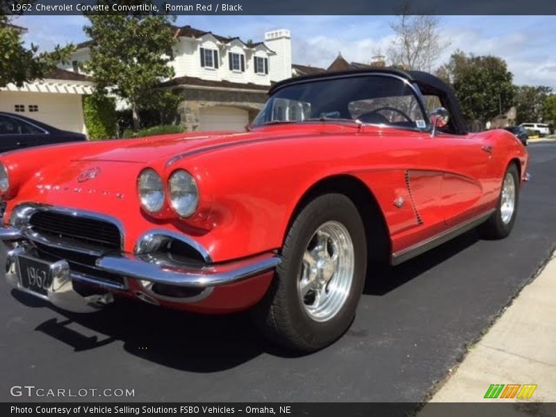 Roman Red / Black 1962 Chevrolet Corvette Convertible