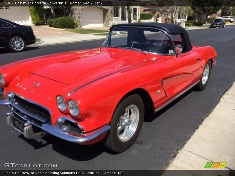 Roman Red / Black 1962 Chevrolet Corvette Convertible