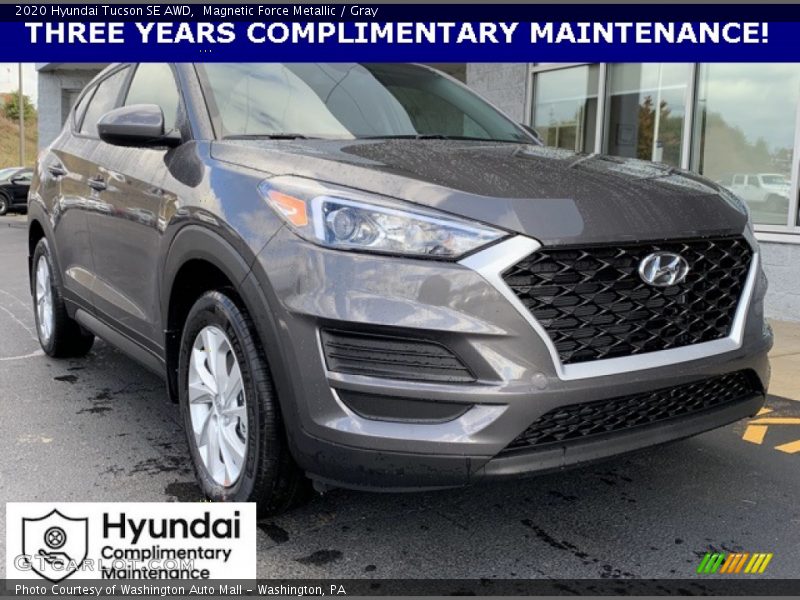 Magnetic Force Metallic / Gray 2020 Hyundai Tucson SE AWD