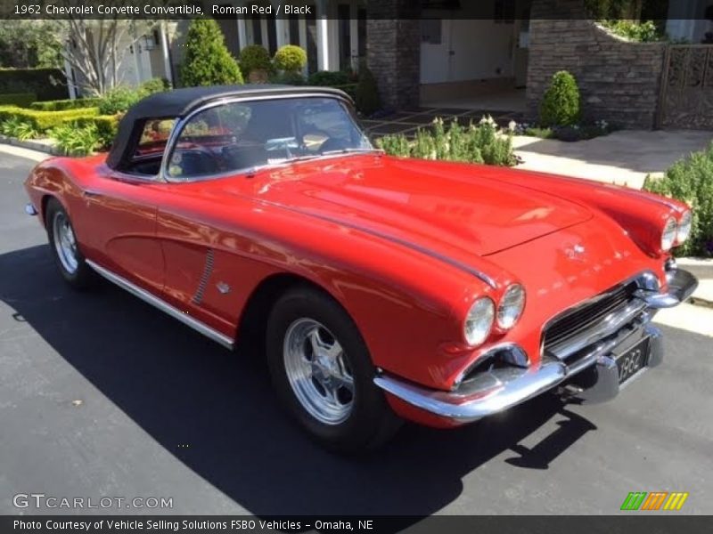 Roman Red / Black 1962 Chevrolet Corvette Convertible