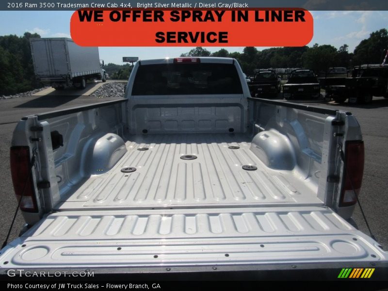Bright Silver Metallic / Diesel Gray/Black 2016 Ram 3500 Tradesman Crew Cab 4x4