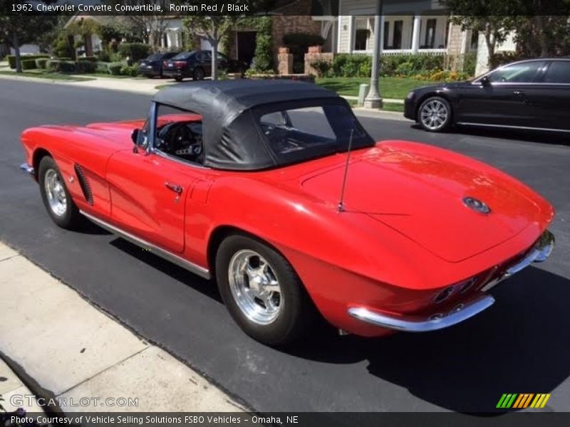 Roman Red / Black 1962 Chevrolet Corvette Convertible