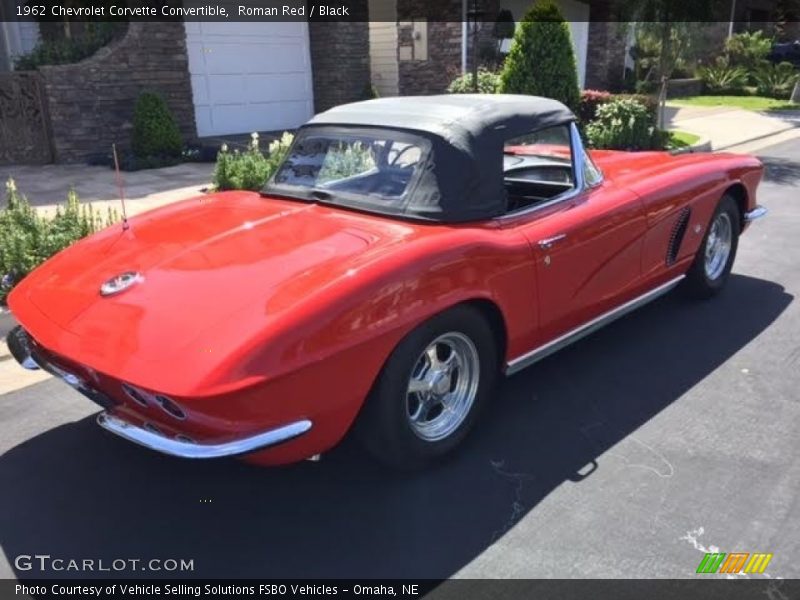 Roman Red / Black 1962 Chevrolet Corvette Convertible
