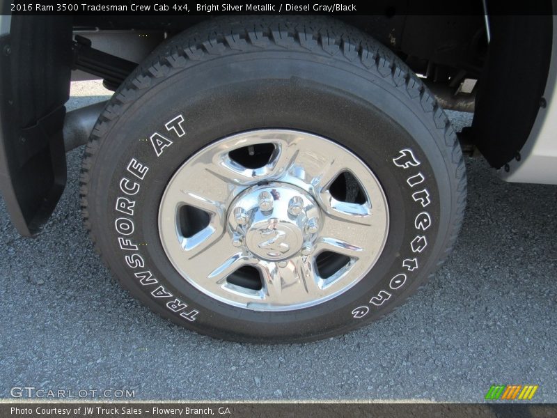 Bright Silver Metallic / Diesel Gray/Black 2016 Ram 3500 Tradesman Crew Cab 4x4
